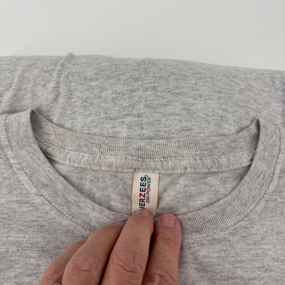 Jerzees Mens Long Sleeve T-Shirt 3XL Gray Third Saturday In October 2022 Rivals - Picture 10 of 10